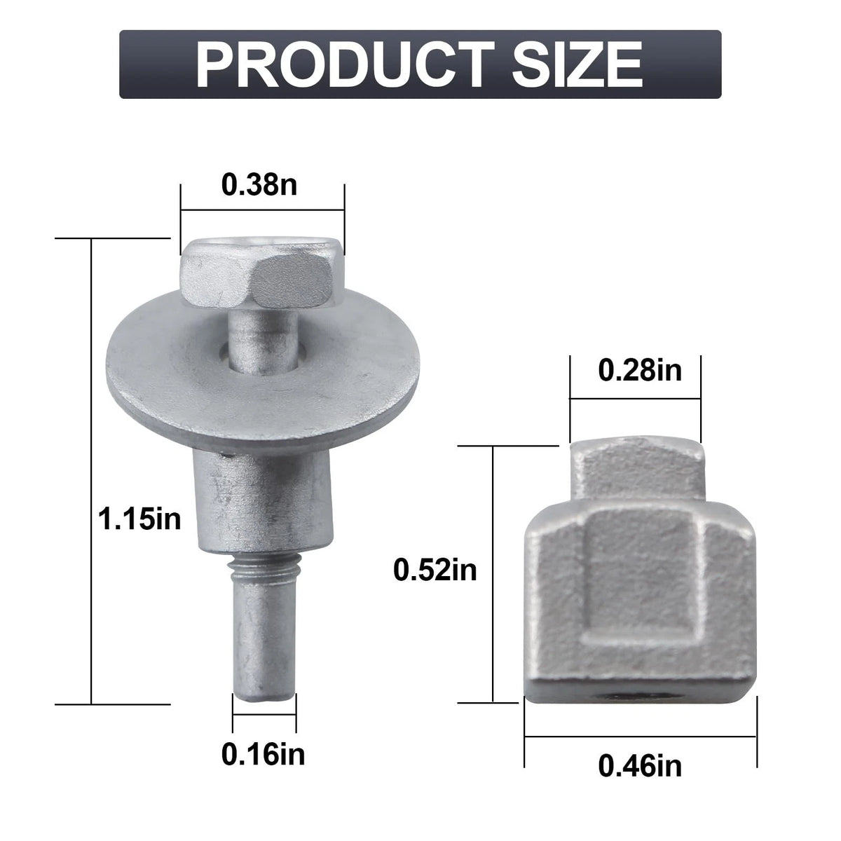 Screw Man Engine Air Filter Box Bolt Washer & Nut for M8 or 1/4-20