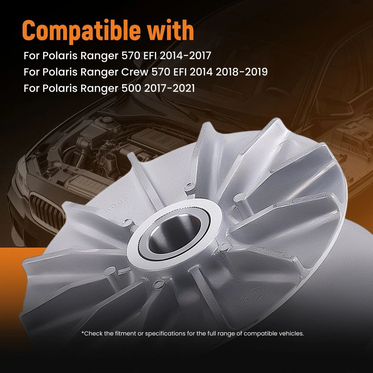 Driven Clutch Kit for Polaris Ranger Crew 570 EFI (2014–2019) 1XJNPY, 1323255, 1323013, 1323167, 1323545
