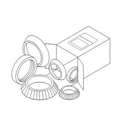 Wheel Bearing Kit for Case 2390 580 Super L 2594 2294 580L 2290 2090 970 2590