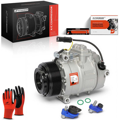 A/C Compressor with Clutch for BMW F10 528i (2011) - 64509196890, 64529165808