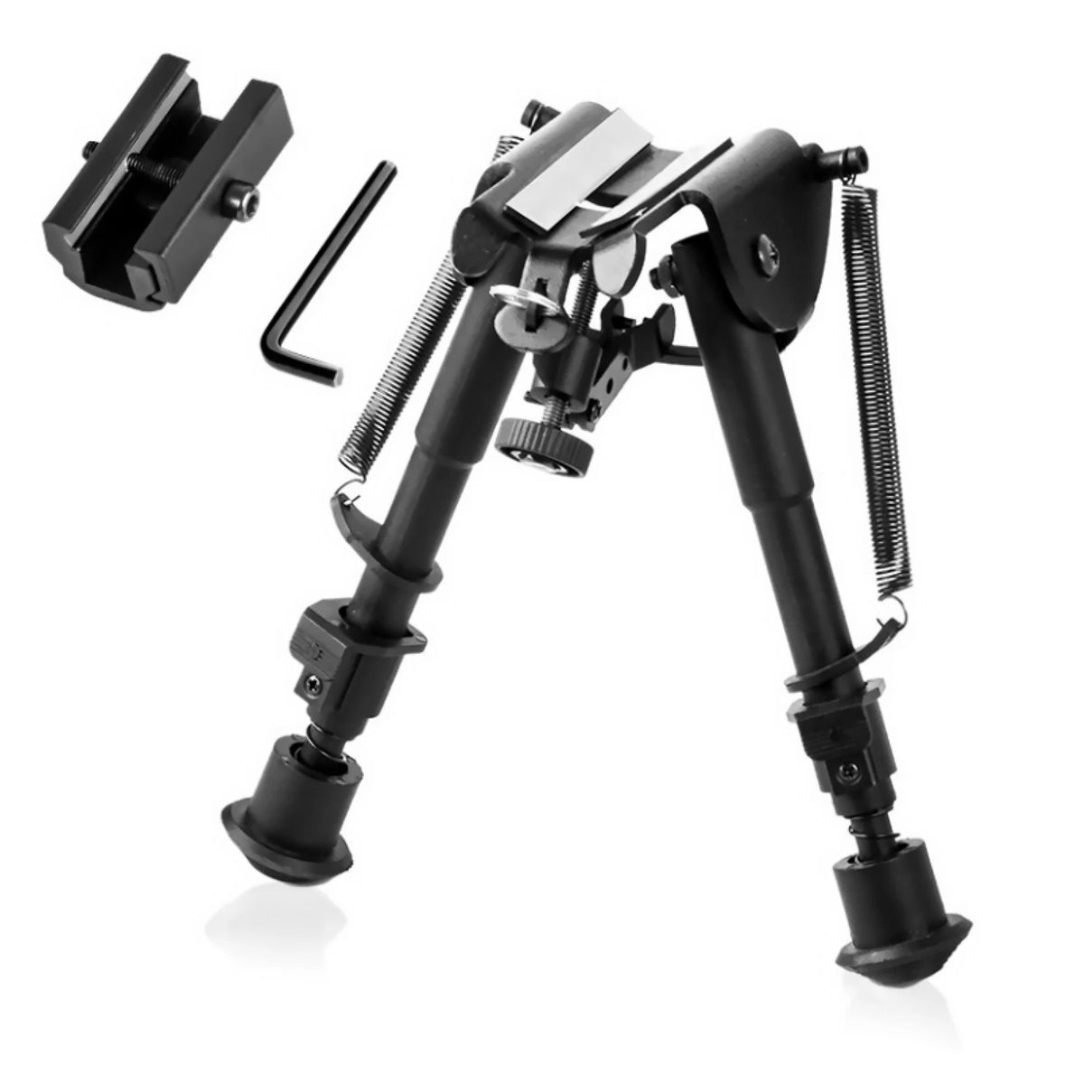Adjustable Bipod Sling Mount Stand for Sniper Hunting Rifle (6"-9" Height)