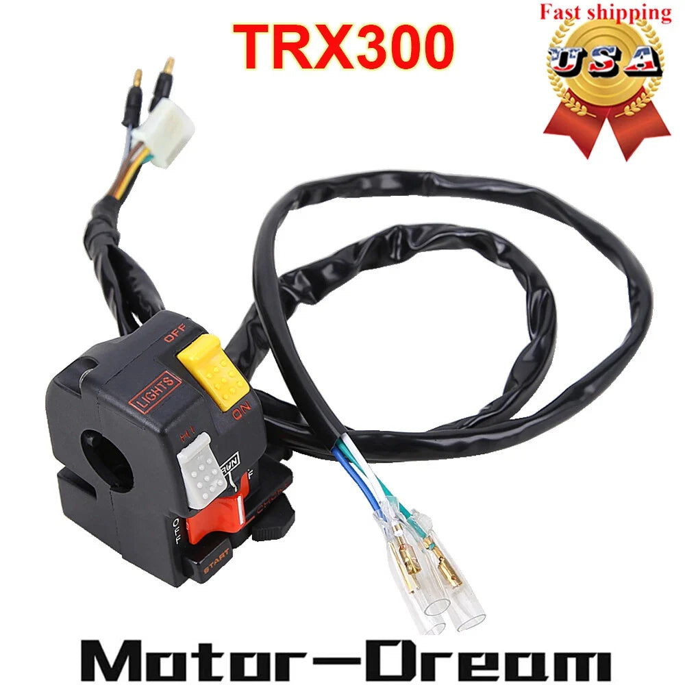 L/H Light Start Kill Switch for Honda FourTrax 300 TRX300 TRX300FW (1988–1995)