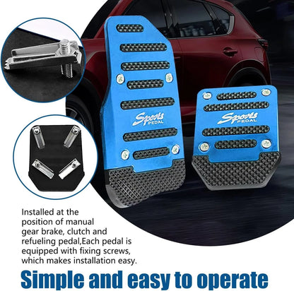 3X Non-Slip Foot Pedal Set for Manual Vehicles (PRYMPN16)