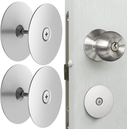 Set of 2 Door Hole Cover Plates for (2-5/8" Diameter)