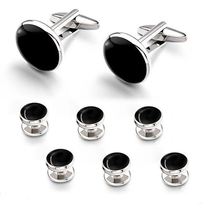 Set of 8 Tuxedo Cufflinks for Wedding Party