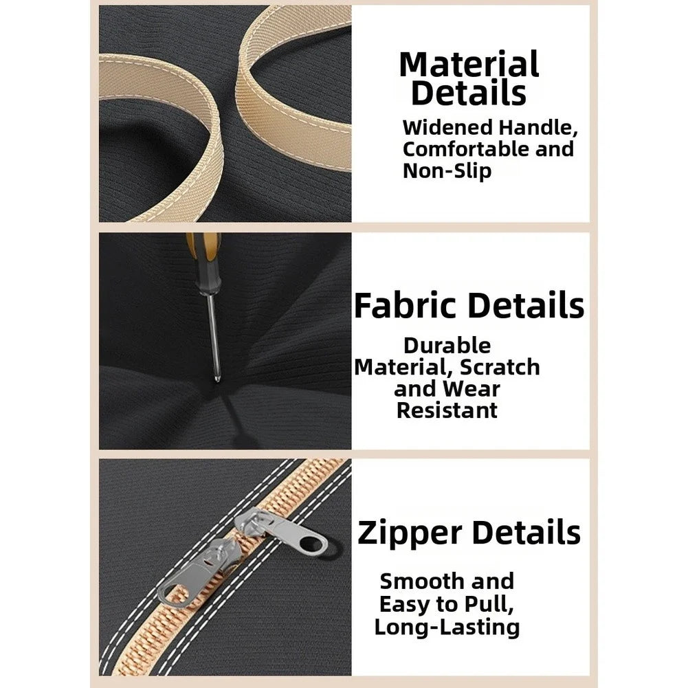 Set of 2 Non Woven Fabric Storage Bags for Clothes and Quilts