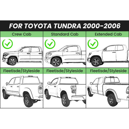 Chrome Rear Bumper Face Bar for Toyota Tundra (2000–2006) - CON-A000322, TO1102229