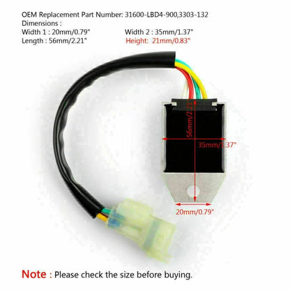 Voltage Regulator Rectifier 12V for KYMCO Mongoose 50 70 90 (2004–2007)