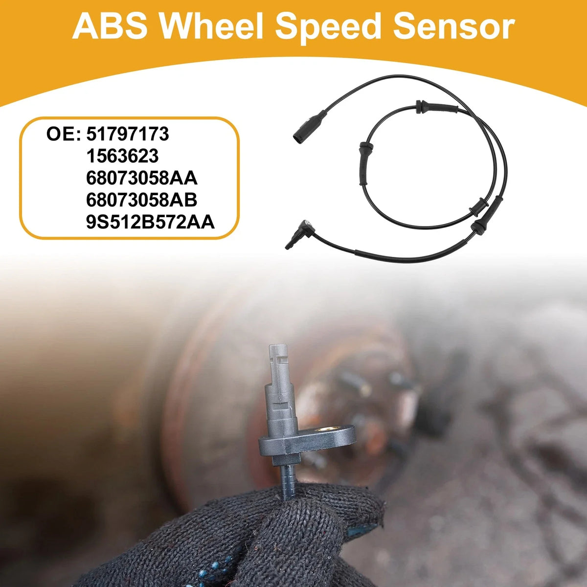 ABS Wheel Speed Sensor for Ford KA (2008–2016) No. 51797173/1563623