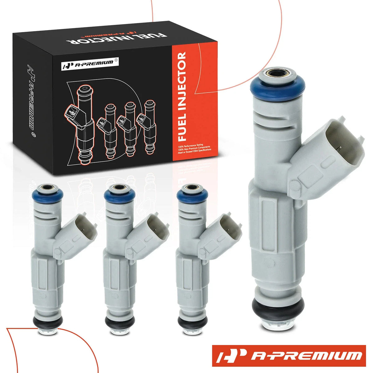 Set of 4 Fuel Injectors for Ford Ranger Mazda B2300 (2001–2004)