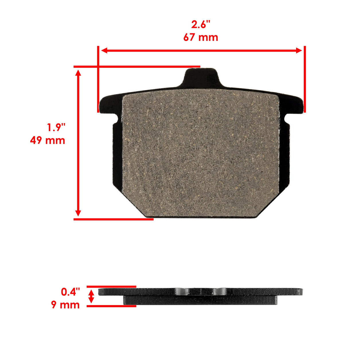 Rear Brake Pads for Honda CB750F Super Sport (1977–1979) MP186AA1011