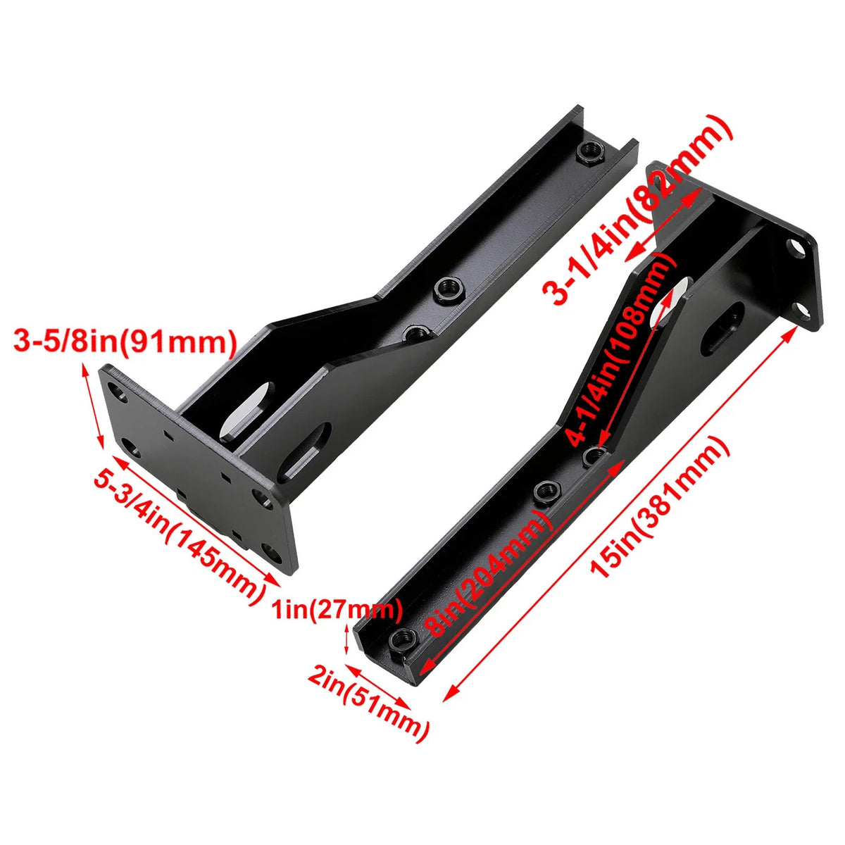 2Pcs Rear Bumper Brackets for Jeep Cherokee XJ (1986–2001)