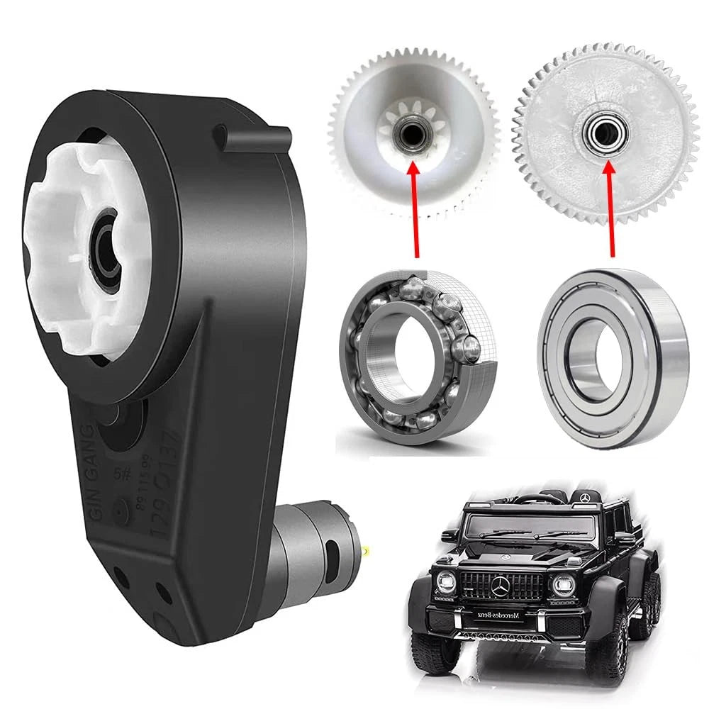 12V 550 High Speed Steel Gears Motor Gearbox for Power Wheels