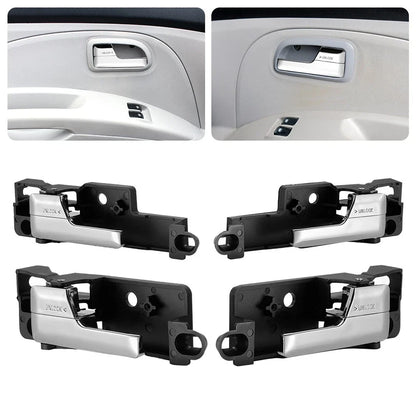 Set of 4 Inner Door Handles for Ford Fusion (2006–2012) Chrome