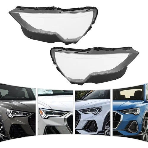 Set of 2 Headlight Covers for Audi Q3 (2019–2023)