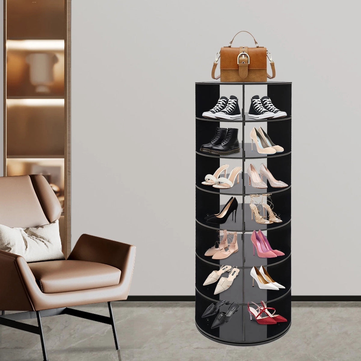 360° Rotating Shoe Rack for Shoe Storage Organizer (150.5cm)
