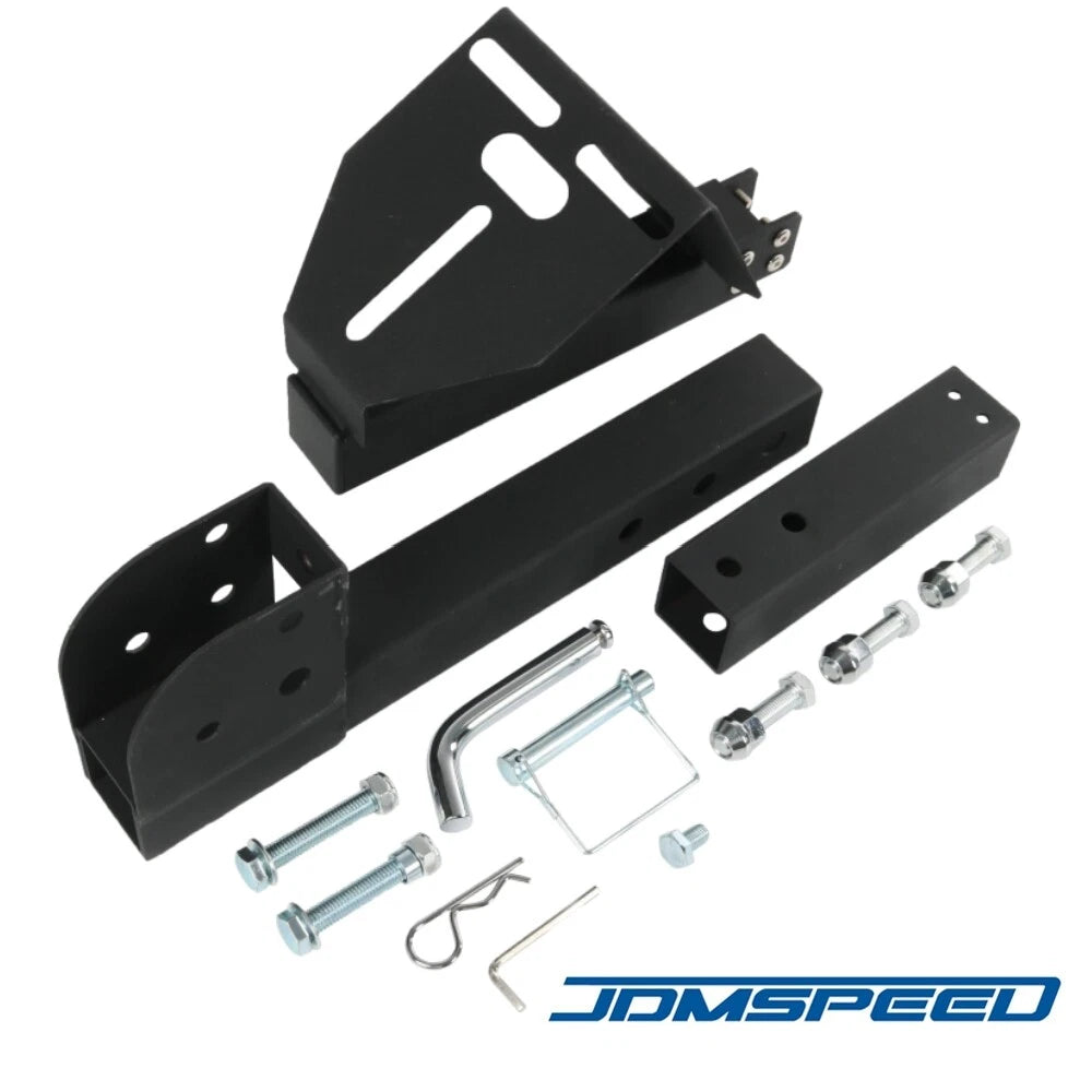Adjustable Trailer Hitch Spare Tire Carrier for Truck with 2-Inch Receiver