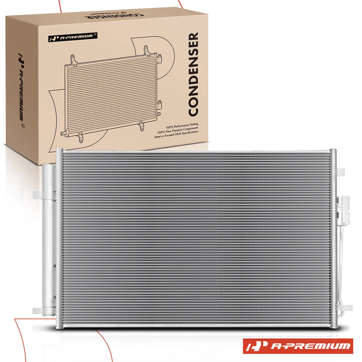 A/C Condenser with Bracket & Receiver Drier for Kia Sedona (2015–2018) 97606A9000, 97606A9001, 4536