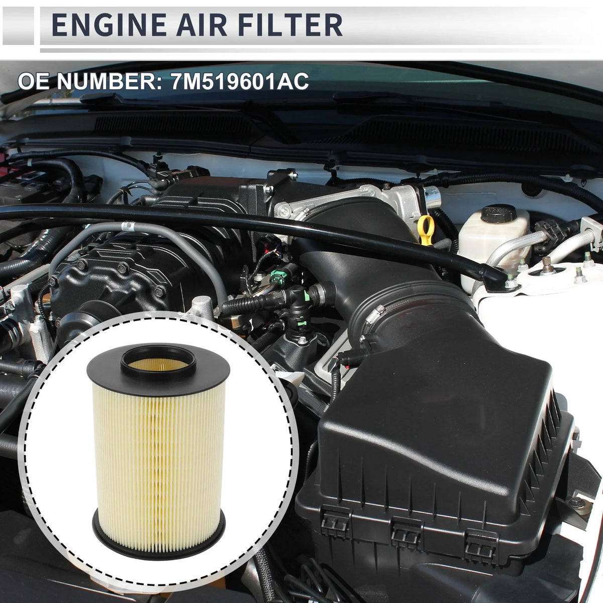 Engine Air Filter No.7M519601AC for Ford Escape (2013–2019) L4 2.0L