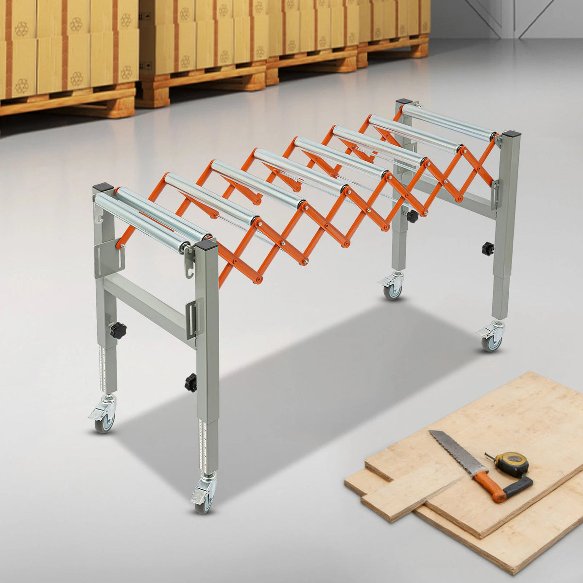 Adjustable Conveyor Table for Flexible & Extendable Use (50kg Max)