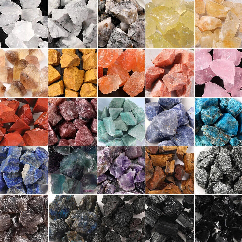 Natural Rough Stones for Healing Crystals Decorations (100g)