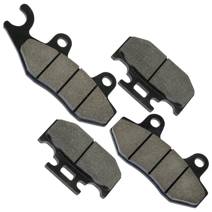Front & Rear Brake Pads for Kawasaki KX250 / KX500 (1989–1993) HU8180MP104LR