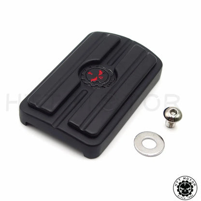 Skull Brake Pedal Pad Cover for Harley Sportster XL, Dyna, Fat Bob, V-Rod (2004–2023)