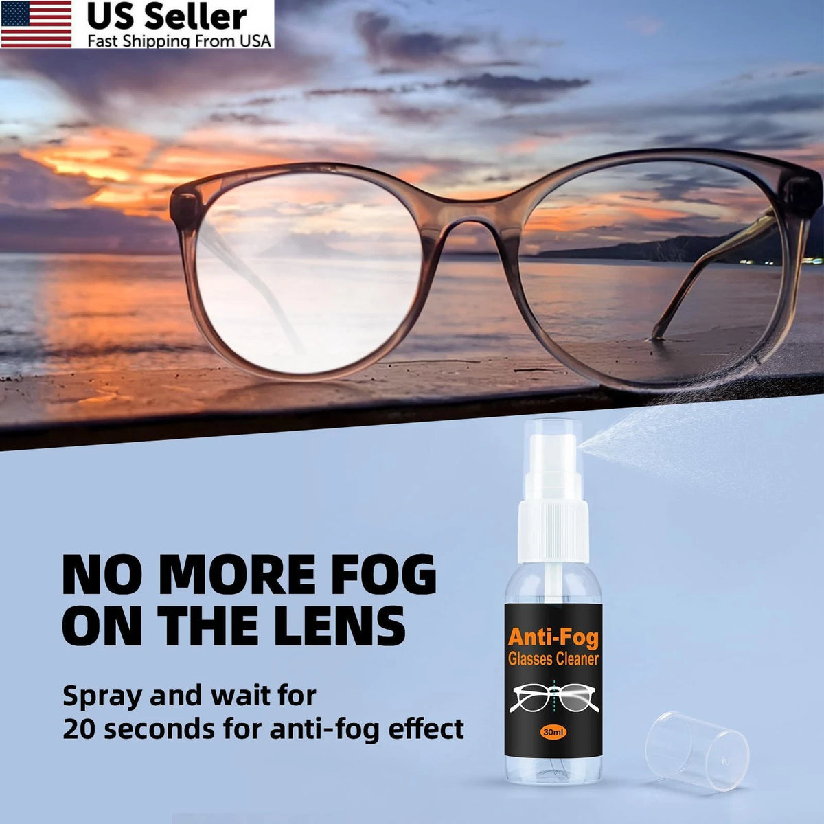 Eyeglass Cleaning Kit with 24H Anti Fog for Glasses