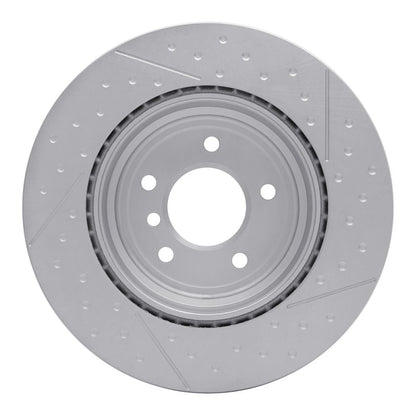 Rear Rotor for BMW 330i (2006) - Cast Iron, Coated, Dimpled & Slotted - ALX-PAU-DF-644-31118-CLA2
