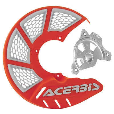 Acerbis X-Brake Vented Front Disc Cover for KTM (2016) - Orange/White