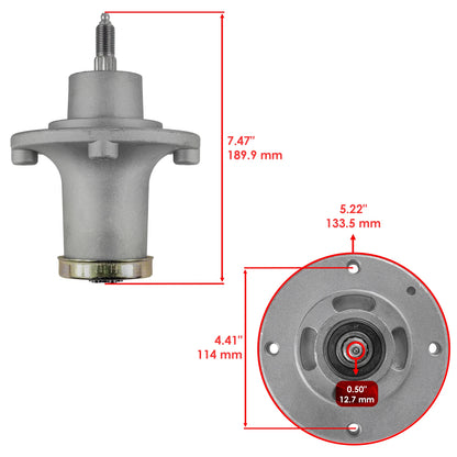 52" Deck Spindle with Pulley & Blade for Husqvarna EZ5221 EZ5224 EZ5225 EZ5226 (SD1563+PY1013+MB3033)