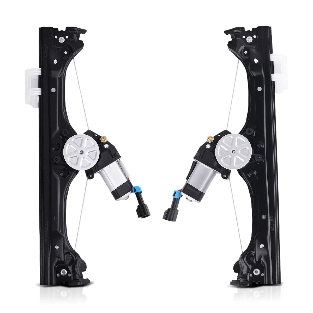 Pair Front Left & Right Power Window Regulators w/ Motor for Fiat 500 (2012–2019)