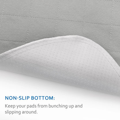 2X Washable Waterproof Bed Pads for Incontinence (Large 34x36 Inch)