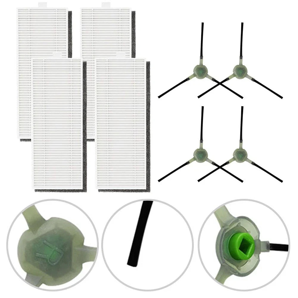 Side Brush and HEPA Filter Kit for Lefant M2 M2S M2 Pro Models