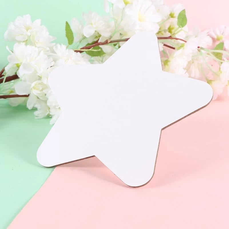 10X Star Shaped Canvas Painting Panels 5.90" for Art Projects