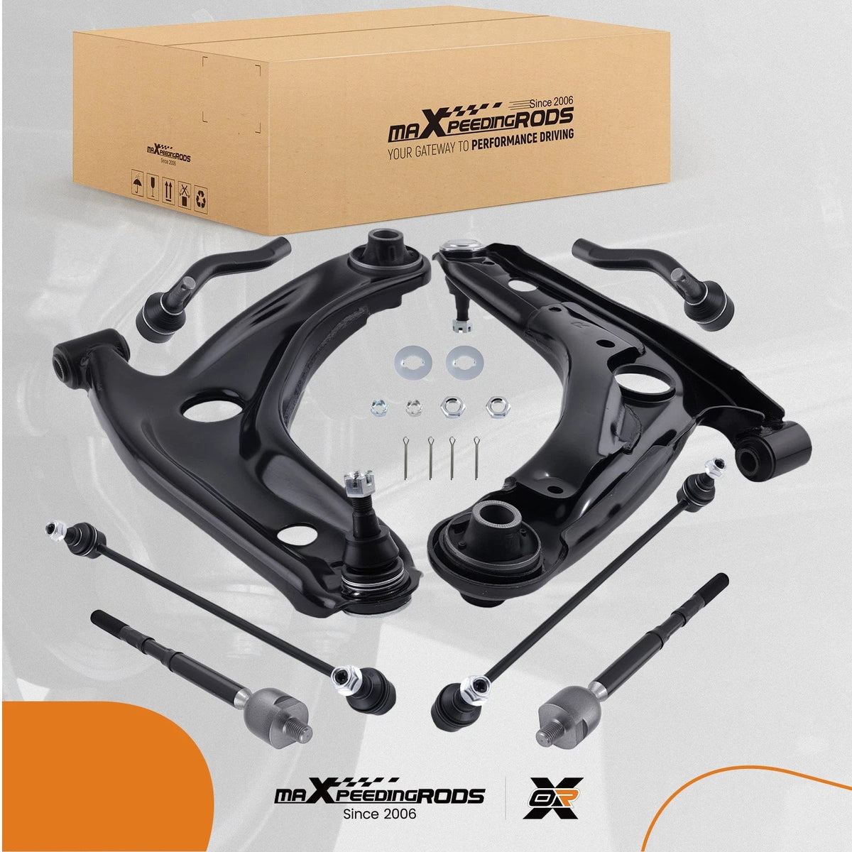 Set of 8 Front Suspension Kit for Toyota Yaris (2007–2013)