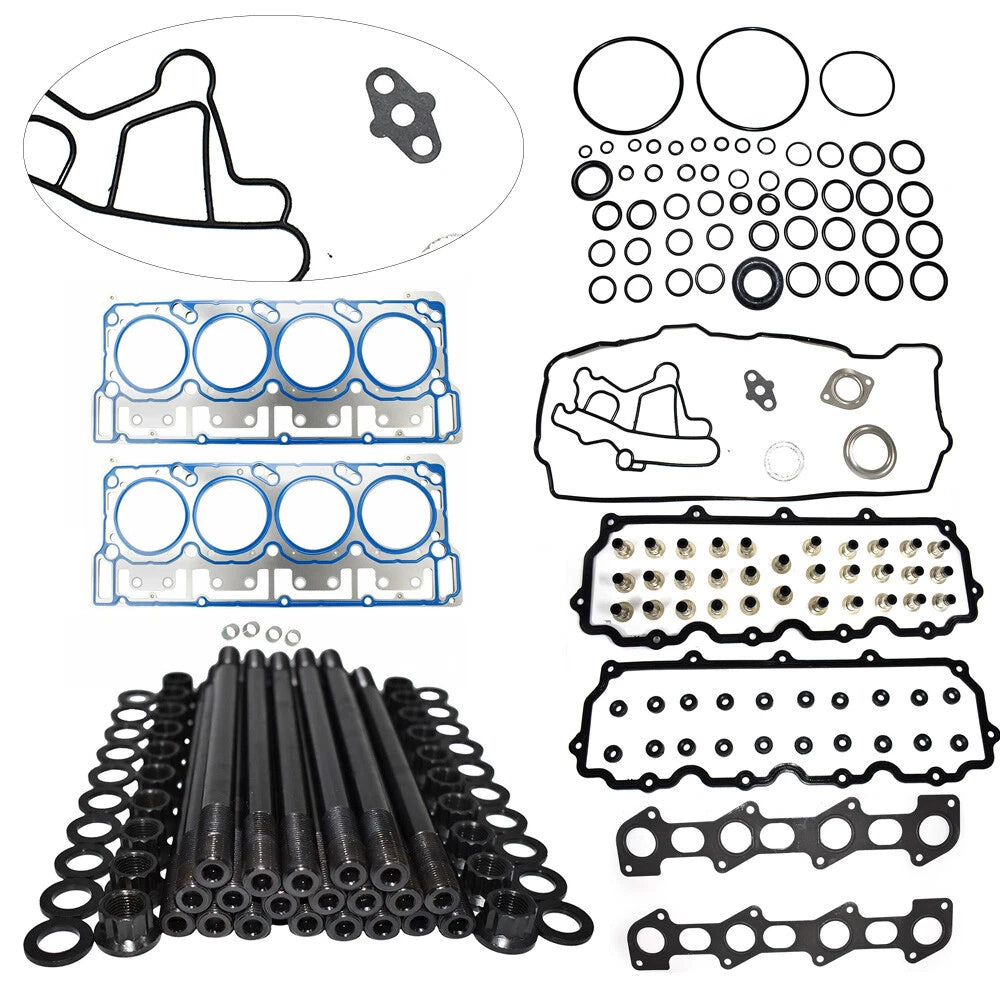 18mm Cylinder Head Stud & Gasket Kit for Ford 6.0L Powerstroke (2003–2007) 2504202, 54450A, 26374PT