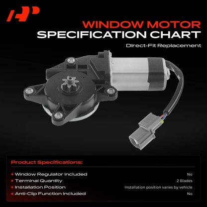 Left Window Motor for Subaru Outback Legacy Tribeca (2005–2009) - 61188AG01A, 61188XA01A, 742-815