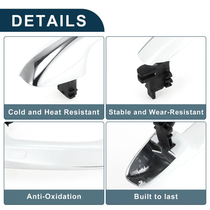 Outside Exterior Door Handle for Mercedes-Benz W205 (2015–2021) No.A0997605501 Black White