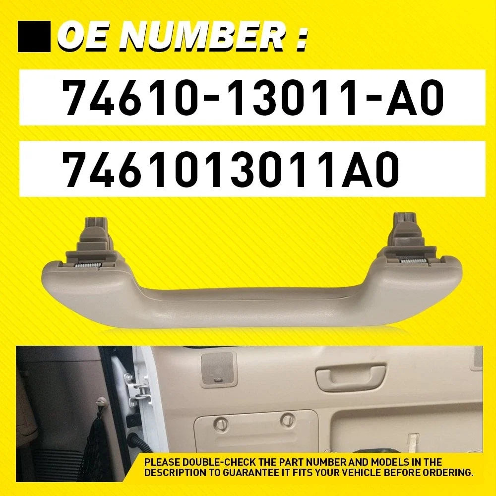 Inside Rear Door Grip Handle Set of 2 with Clips for Lexus GX470 (2003–2009) 74610-13011-A0