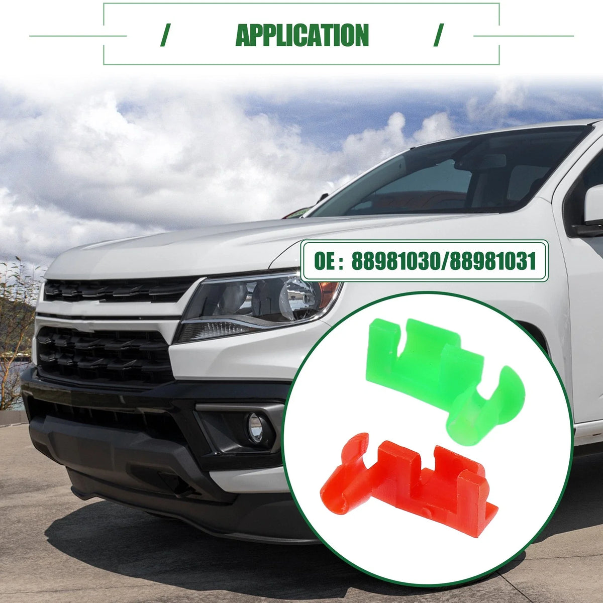 15 Pair Tailgate Handle Rod Clips for Chevrolet Silverado (1999–2009) No. 88981030