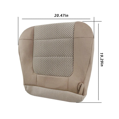 Brown Two-Tone Fabric Seat Cover for Ford F150 XLT (2000–2003)