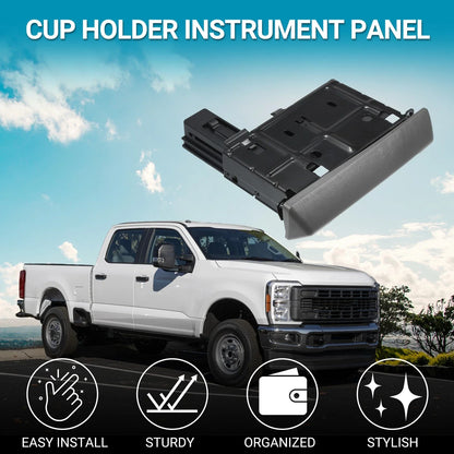 Cup Holder for Ford F-250 Super Duty (2005–2007) Gray Black 1 Pc