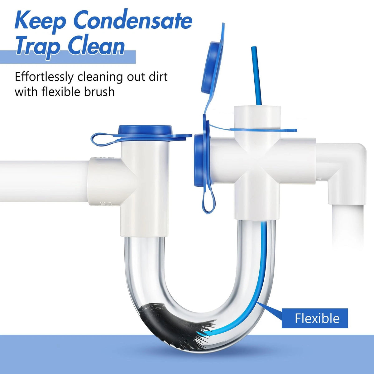 3X Flexible Drain Brush for AC (16 Inch)