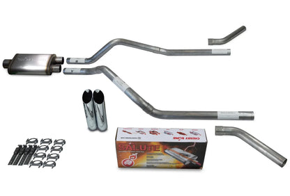 2.5" Dual Exhaust Kit for GMC Jimmy (2000–2004) - Cherry Bomb Slash Tip