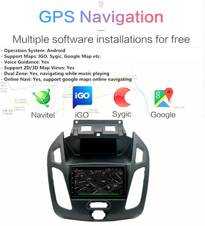 7" Android 13 Stereo Radio GPS Navi WiFi for Ford Transit Tourneo Connect (14-18)