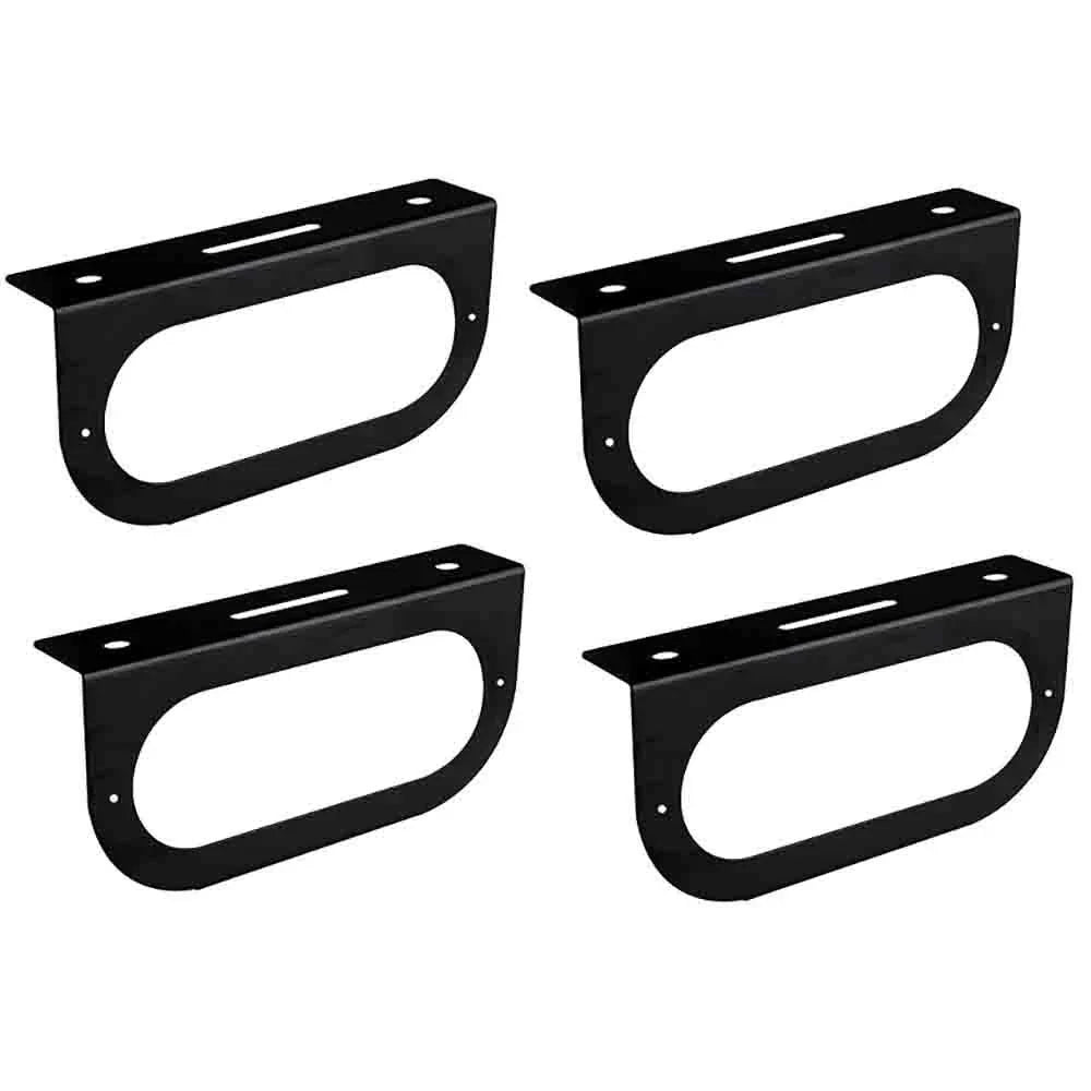 Set of 4 Light Mounting Brackets for Universal 6" Oval Lights