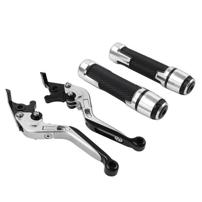 Silver Extendable Brake Clutch Levers Grip Set for Ducati Monster (2001–2006)