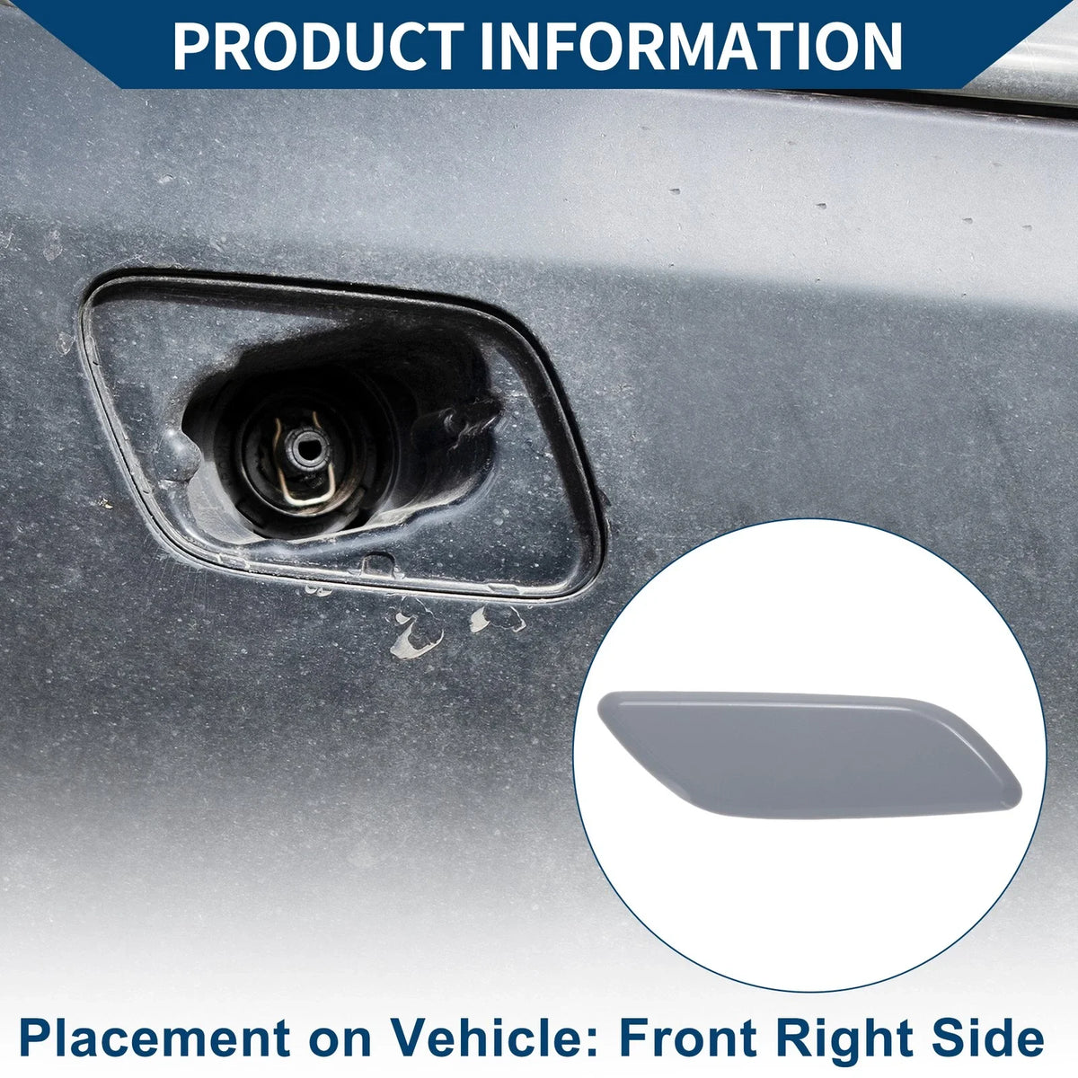 Washer Nozzle Cover Cap for Honda Civic FB2 FB3 (2012–2013) Unpainted