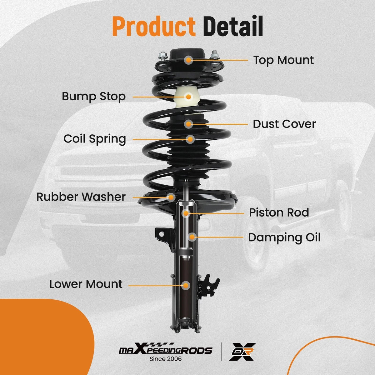 Front Struts Spring Sway Bars Kit for Toyota Camry Solara Avalon ES300 (1997–2001)